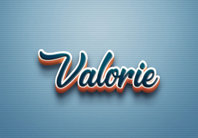 Free photo of Cursive Name DP: Valorie