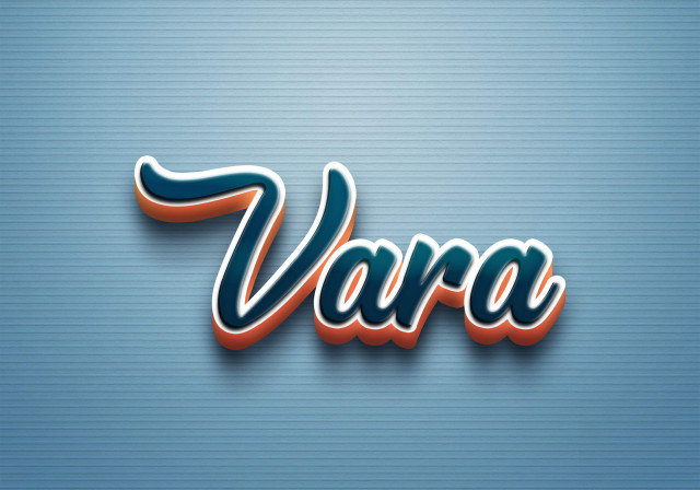 Free photo of Cursive Name DP: Vara