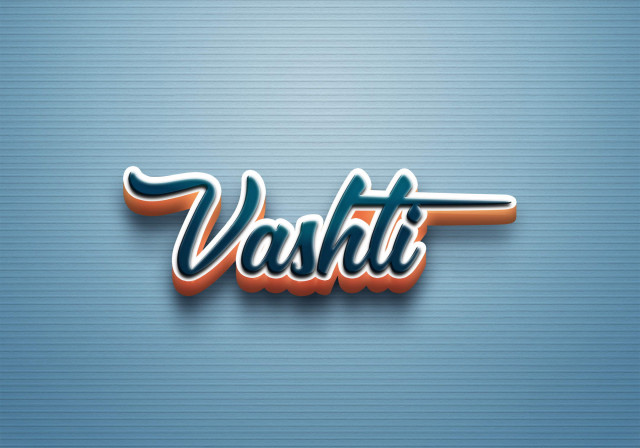 Free photo of Cursive Name DP: Vashti
