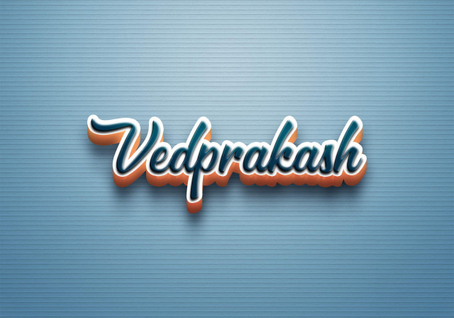 Free photo of Cursive Name DP: Vedprakash