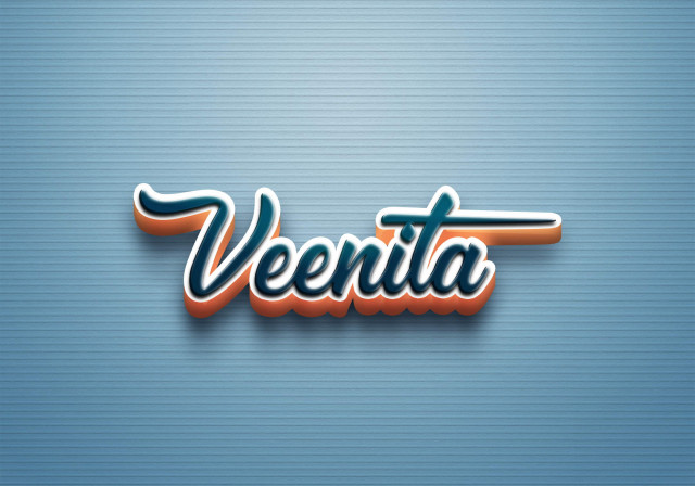 Free photo of Cursive Name DP: Veenita