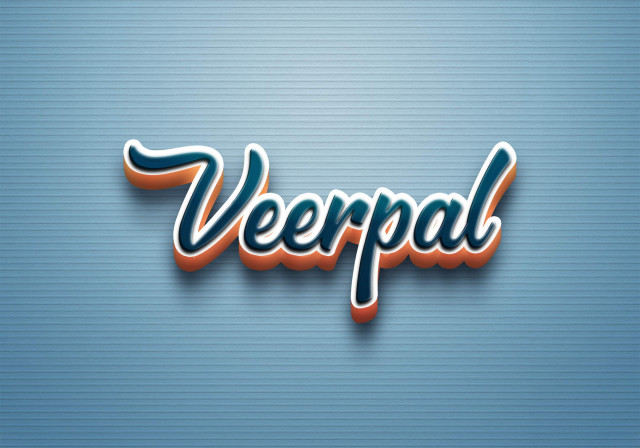 Free photo of Cursive Name DP: Veerpal