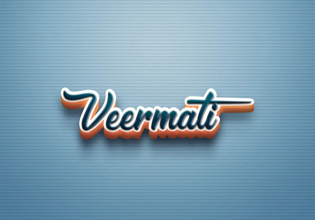 Free photo of Cursive Name DP: Veermati