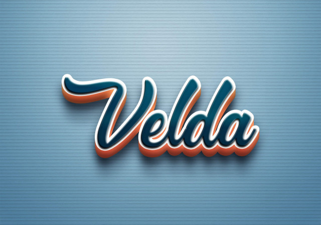 Free photo of Cursive Name DP: Velda