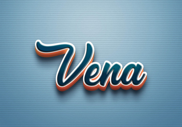 Free photo of Cursive Name DP: Vena