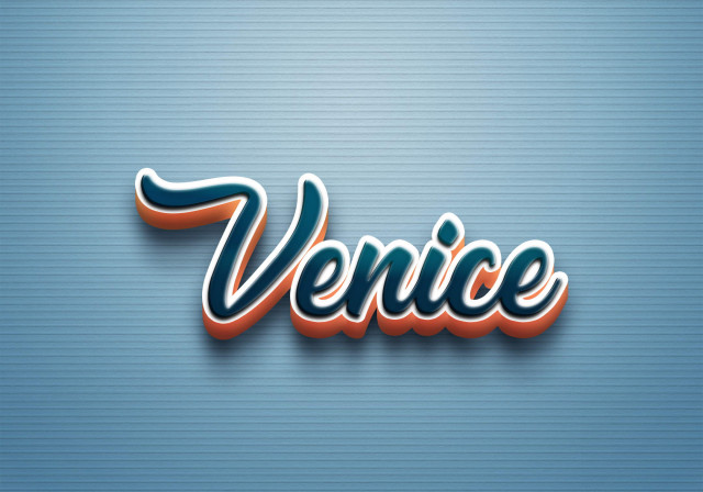 Free photo of Cursive Name DP: Venice