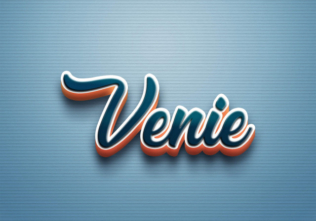 Free photo of Cursive Name DP: Venie