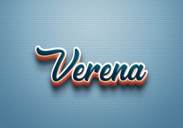 Free photo of Cursive Name DP: Verena