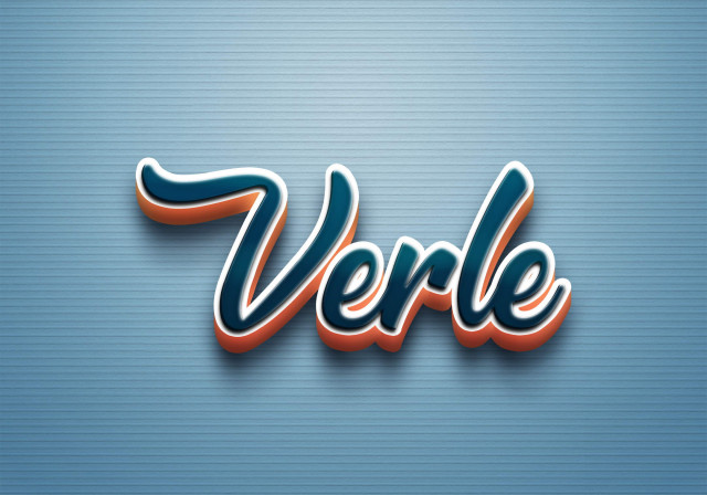 Free photo of Cursive Name DP: Verle