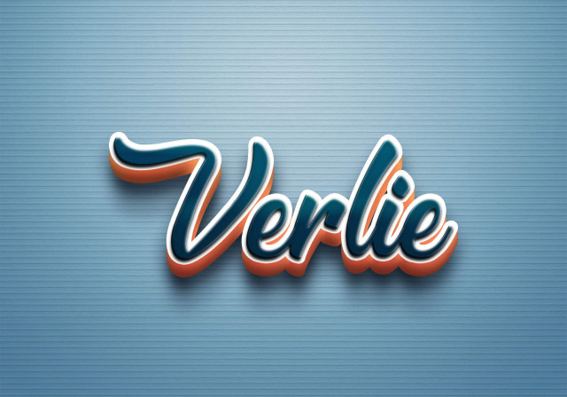 Free photo of Cursive Name DP: Verlie