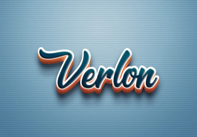 Free photo of Cursive Name DP: Verlon