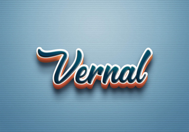 Free photo of Cursive Name DP: Vernal