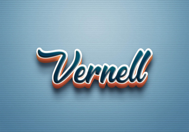 Free photo of Cursive Name DP: Vernell