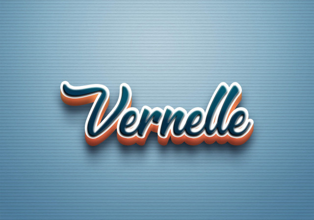 Free photo of Cursive Name DP: Vernelle