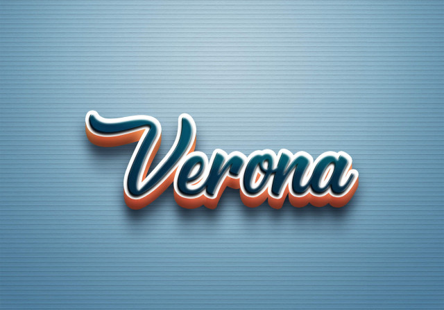 Free photo of Cursive Name DP: Verona