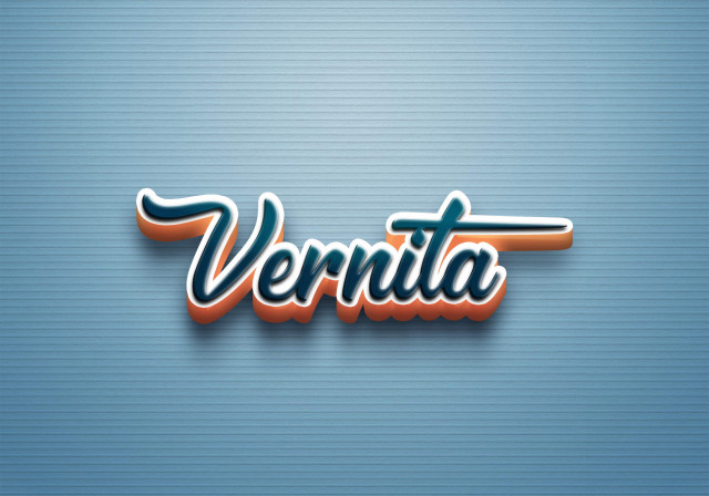 Free photo of Cursive Name DP: Vernita