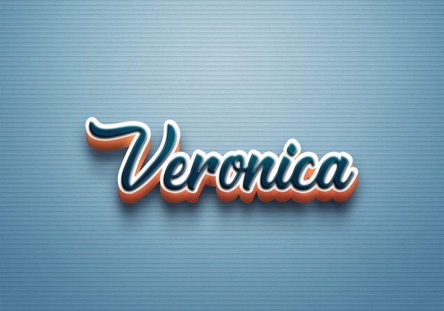 Free photo of Cursive Name DP: Veronica