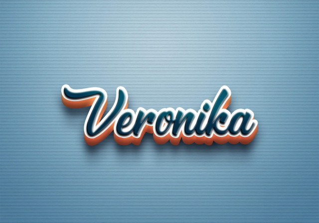 Free photo of Cursive Name DP: Veronika