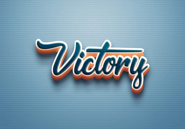 Free photo of Cursive Name DP: Victory