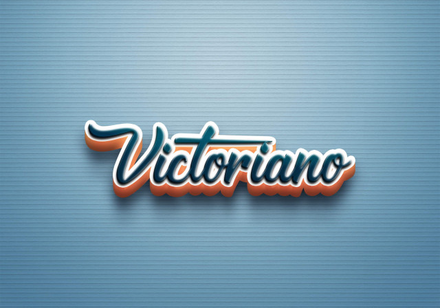 Free photo of Cursive Name DP: Victoriano