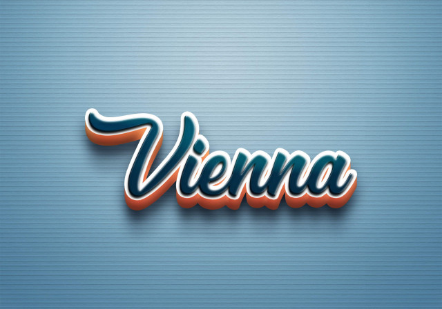 Free photo of Cursive Name DP: Vienna