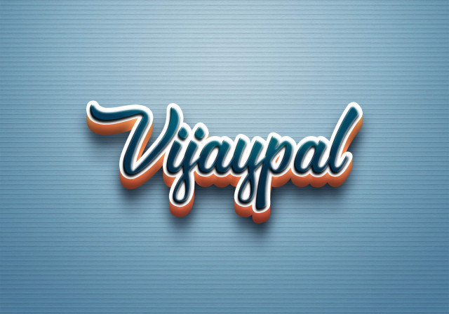 Free photo of Cursive Name DP: Vijaypal