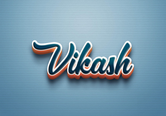 Free photo of Cursive Name DP: Vikash