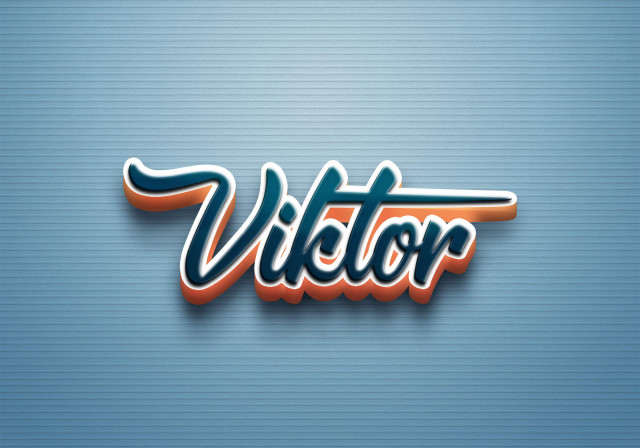 Free photo of Cursive Name DP: Viktor