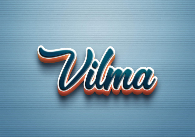 Free photo of Cursive Name DP: Vilma