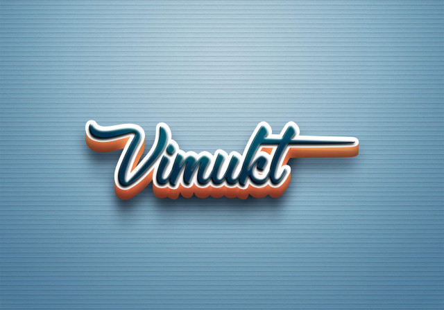 Free photo of Cursive Name DP: Vimukt