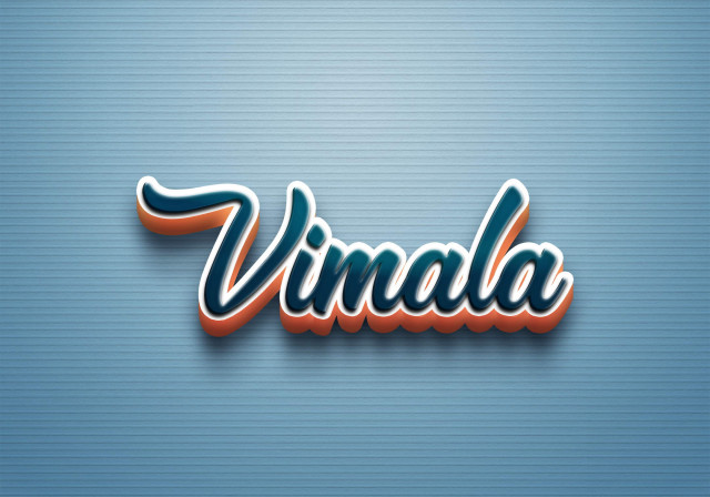 Free photo of Cursive Name DP: Vimala
