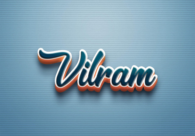 Free photo of Cursive Name DP: Vilram