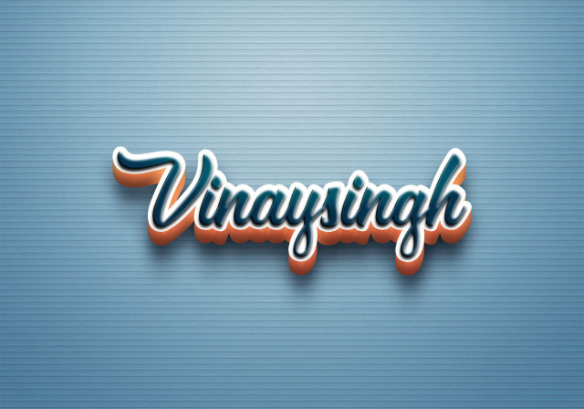 Free photo of Cursive Name DP: Vinaysingh