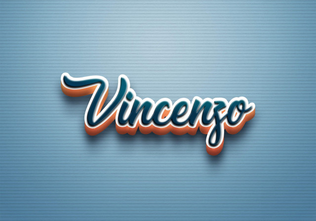 Free photo of Cursive Name DP: Vincenzo