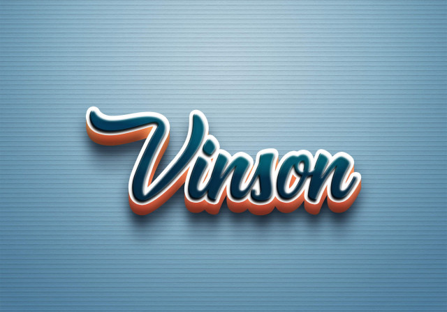 Free photo of Cursive Name DP: Vinson