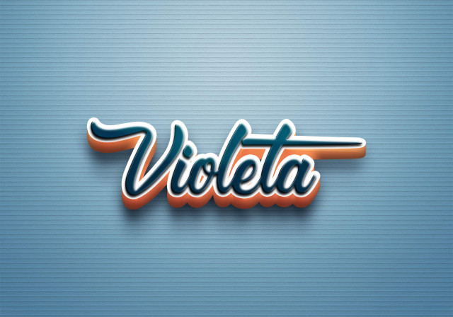 Free photo of Cursive Name DP: Violeta