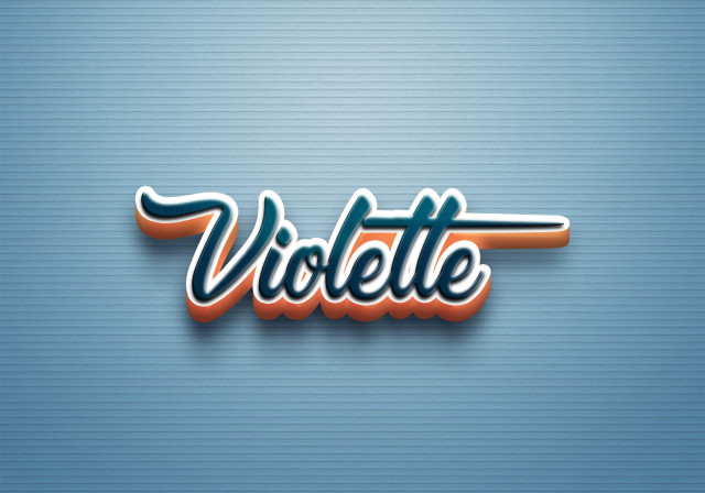 Free photo of Cursive Name DP: Violette