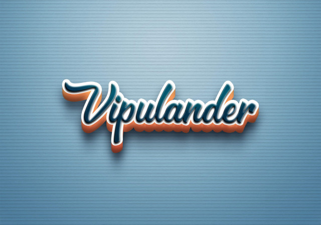 Free photo of Cursive Name DP: Vipulander