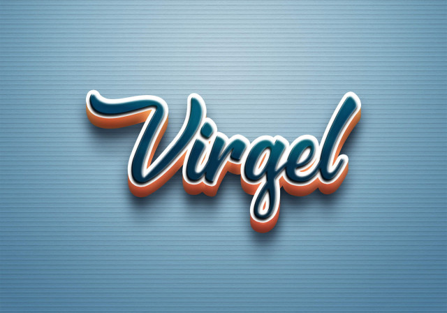 Free photo of Cursive Name DP: Virgel