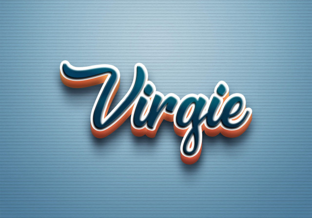 Free photo of Cursive Name DP: Virgie