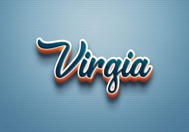 Free photo of Cursive Name DP: Virgia