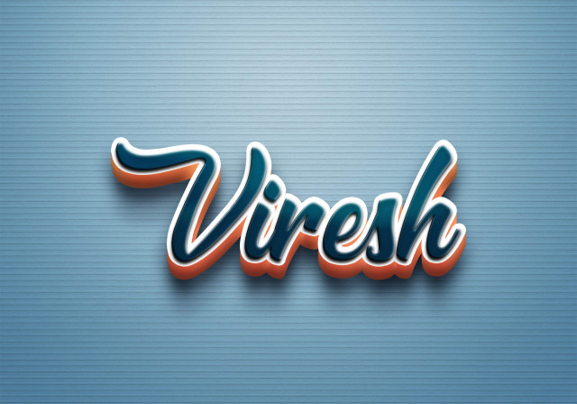 Free photo of Cursive Name DP: Viresh