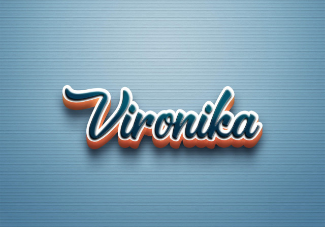 Free photo of Cursive Name DP: Vironika