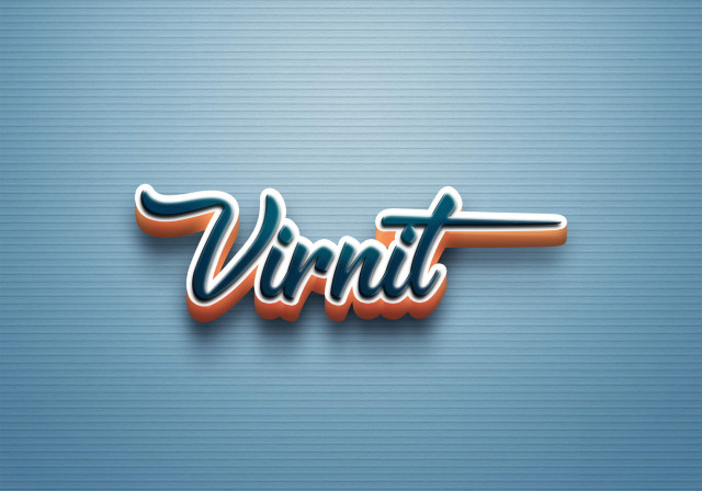 Free photo of Cursive Name DP: Virnit