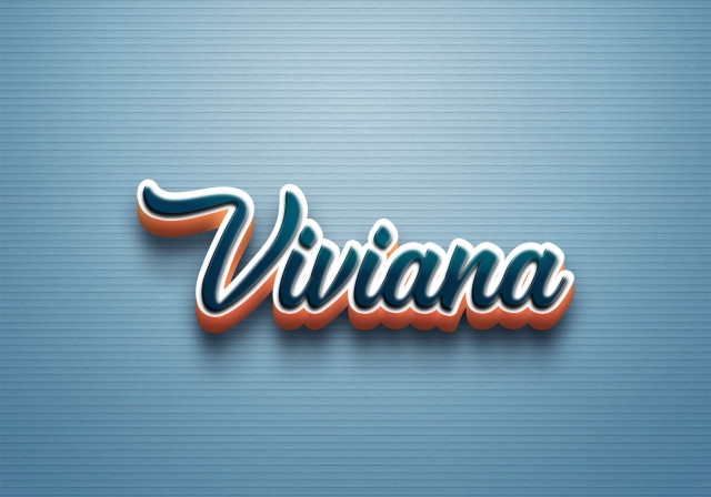 Free photo of Cursive Name DP: Viviana