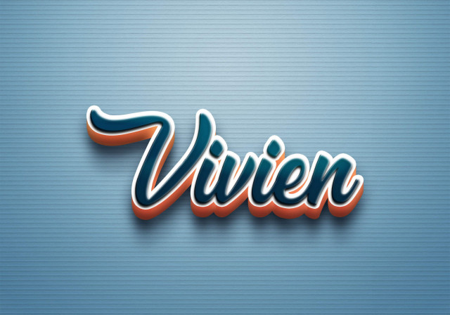 Free photo of Cursive Name DP: Vivien