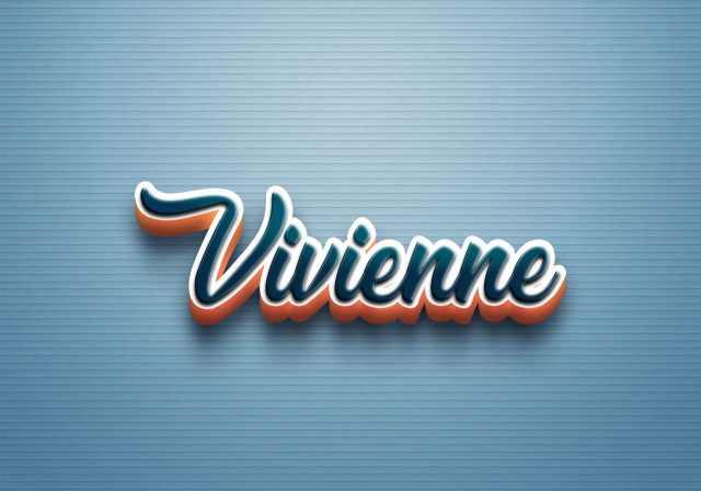 Free photo of Cursive Name DP: Vivienne