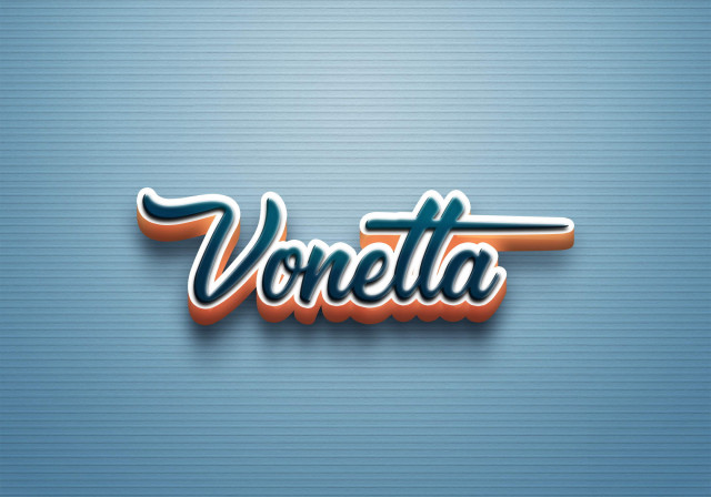 Free photo of Cursive Name DP: Vonetta