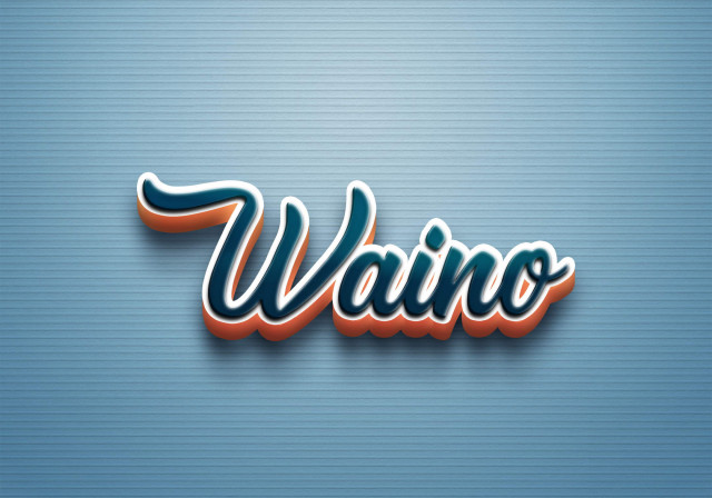 Free photo of Cursive Name DP: Waino