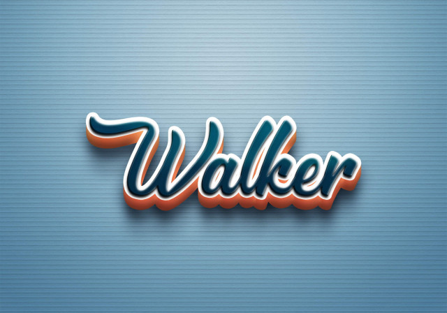 Free photo of Cursive Name DP: Walker